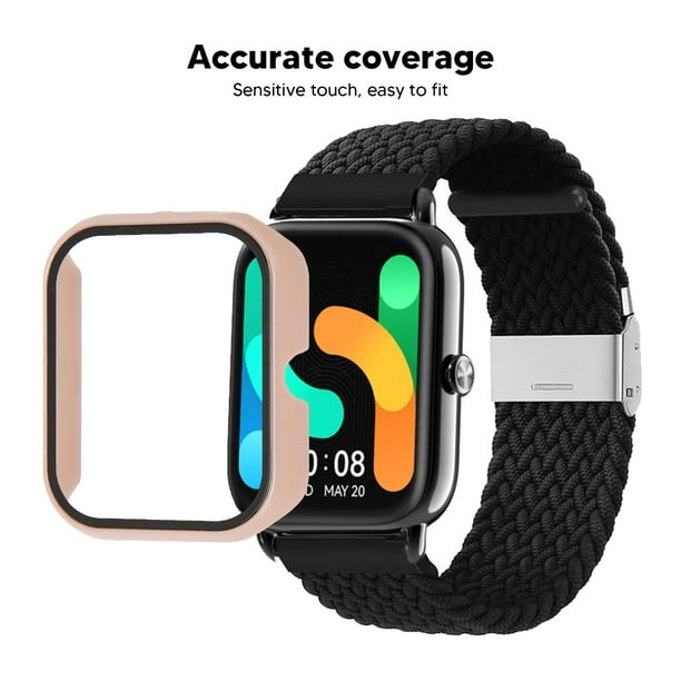 Cubierta para Reloj Estuche para Pantalla de Reloj Inteligente Ver Proteccion Cubierta PC Vidrio Templado Cubierta Completa Reloj Pantalla Caso para