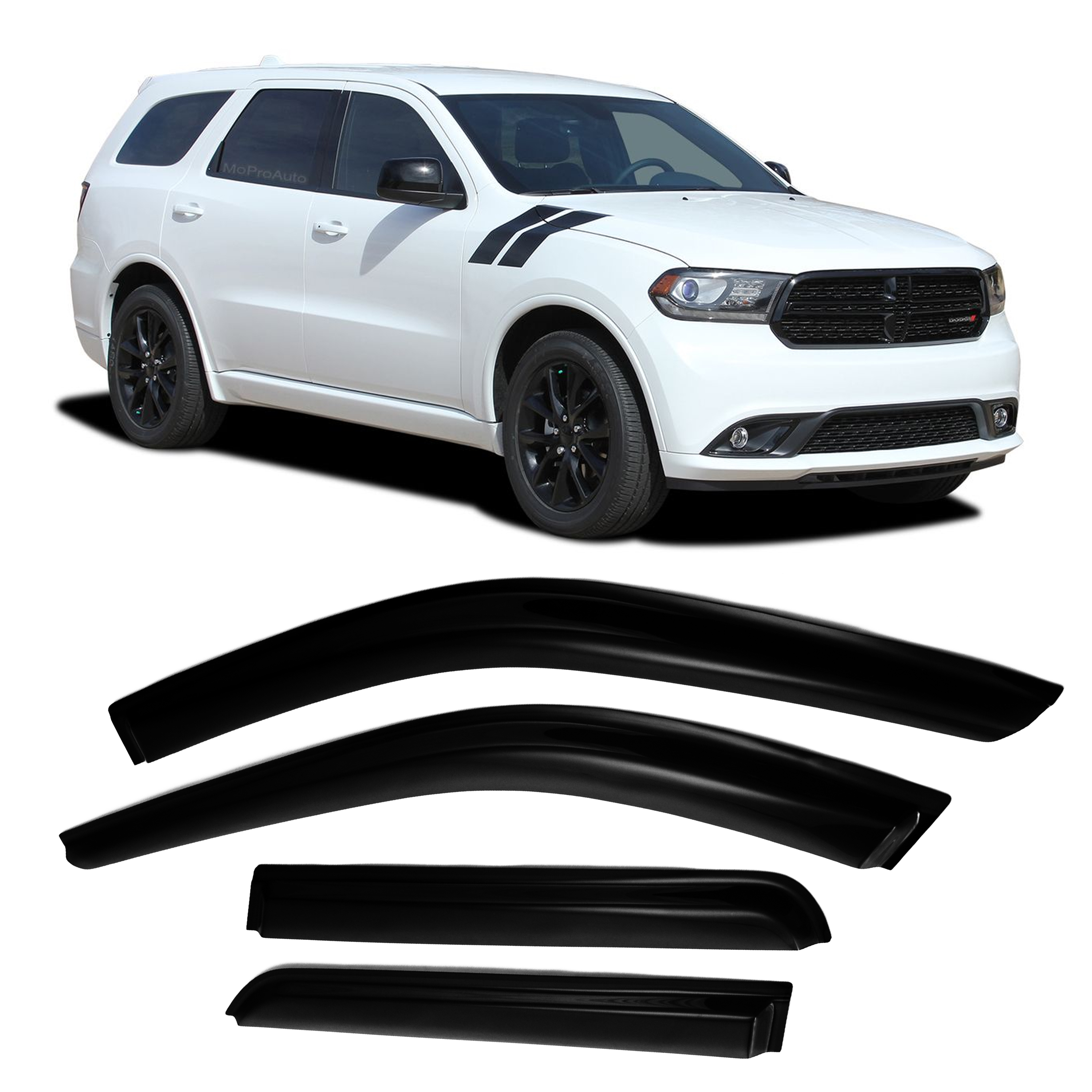 Window Visor For 20112020 Dodge Durango Vent Rain Guard Sun Shade Auto