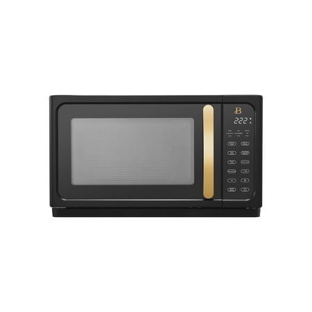 

Beautiful 1.1 Cu ft 1000 Watt Sensor Microwave Oven Sesame Black by Drew Barrymore