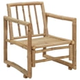 thumbnail image 3 of vidaXL Garden Chairs with Cushions 2 pcs Bamboo, 3 of 5