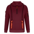 thumbnail image 4 of pstuiky camisetas de manga larga para hombre, Sudadera deportiva informal con capucha y mangas largas para hombre Tops casuales para hombres s, 4 of 6