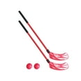 thumbnail image 2 of Vsenkes 2 Pieces Floor Hockey Sticks Indoor for Children Boys Girls Red, 2 of 9