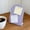 Purple, variant on Arched Top Metal Bulletin Board For Notes Photos Magnets Desk Organization White 11x7.8x3.9 In