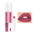 thumbnail image 1 of Brillant à Lèvres Mat 2 en 1, Gloss Longue Tenue Imperméable en Velours, Brillant à Lèvres Hautement Pigmenté, Ne Colle Pas au Verre et Ne Déteint Pas, Rouge à Lèvres Maquillage pour Femmes et Filles (Couleur:06), 1 of 7