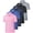 Z794, variant on SPEEDRUN 5 Pack Mens Golf Shirts Fast Dry Performance Polo Shirt Short Sleeve Moisture Wicking Casual Workout Collared Shirt Black/Grey/Light Grey/Navy/Grey Blue 3XL