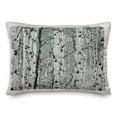 thumbnail image 2 of Creative Products Teal Winter Birches 14x20 Spun Poly Pillow, 2 of 3