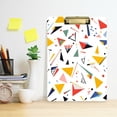 thumbnail image 2 of FORMRS Acrylic Clipboard with Low Profile Clip Standard A4 Letter Size, 12.5" x 9", White Triangles, 2 of 8