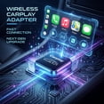 thumbnail image 3 of 2 in 1 Wireless CarPlay & Android Auto Adapter, Plug & Play, No Delay & Fast, for iPhone iOS 10+ & Android 11+, Convert Wired to Wireless for 1000+ Cars, USB-A/Type-C Port, 3 of 7