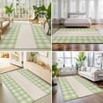 thumbnail image 4 of Area Rugs 3'x5', Retro Green Carpet Runner Indoor Outdoor Rugs Home Decor Aesthetic, Farmhouse Buffalo Plaid Vintage Beige Non Slip Mats Washable Accent Rug for Living Room Bedroom, 4 of 8