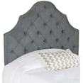 thumbnail image 2 of SAFAVIEH Arebelle Rustic Glam Tufted Headboard with Nail Heads, Twin, Grey, 2 of 3