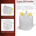 thumbnail image 6 of Unique Bargains Engine Oil Cooler No.31237AA100 for Subaru Ascent 2.4L 2019-2025 Transmission Oil Cooler Trans Cooler Aluminum Alloy Silver Tone 1 Pcs, 6 of 8