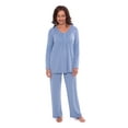 thumbnail image 1 of Women's Long Sleeve PJs in Bamboo Viscose (Replenish) Cozy Pajama Set by Texere, 1 of 4