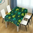 thumbnail image 6 of Coolnut 60" 60" Rectangle Tablecloth, 60"x60" St.Patrick's Day Clover Tablecloth Waterproof Anti-Shrink Soft and Wrinkle Resistant Decorative Fabric Table Cover for Outdoor Picnic/Kitchen Dining, 6 of 7