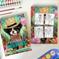 thumbnail image 6 of TPLHOUSE Fashionable Modern Dog Coloring Book for Adults, Spiral Bound, Soft Cover, 6 of 6
