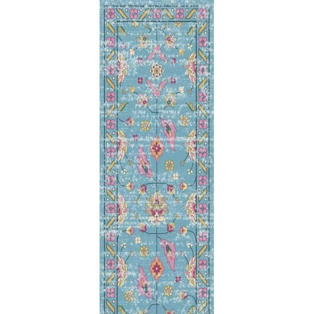 Home Decor Inc. Crane Runner Rug – 24" x 60", Multi-Color, Durable Accent for Hallways, Entryways & Indoor Spaces, Suitable for All Ages