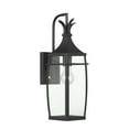thumbnail image 4 of Matte Black One Light Outdoor Wall Lantern from the Montpelier Collection, 4 of 5