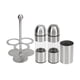 thumbnail image 2 of Juego de botellas de condimento de acero inoxidable, piezas de botellas de condimento de acero inoxidable Juego de botellas de condimento Botella de condimento para el hogar Probada profesionalmente, 2 of 12
