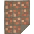 thumbnail image 7 of VHC Brands Crosswoods Patchwork Cotton Primitive Bedding Pre-Washed Twin Quilt, Dark Olive Green, 7 of 7