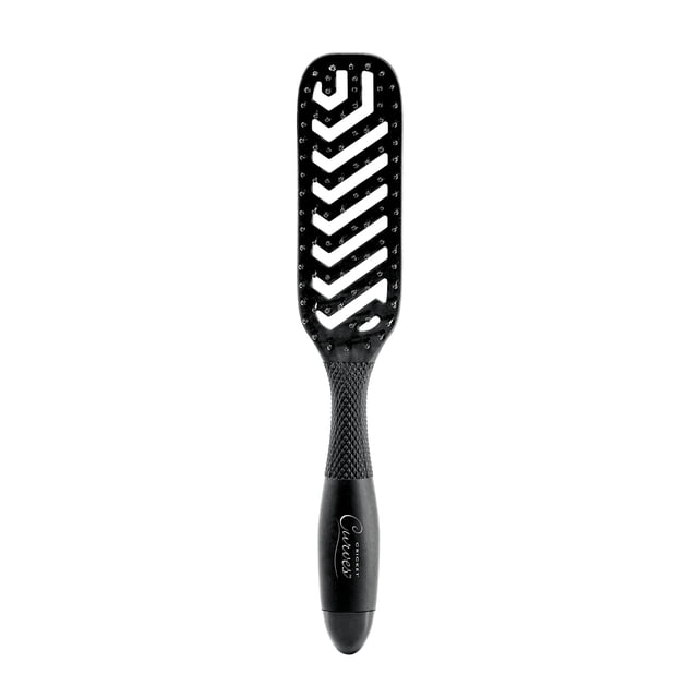 Cricket Curves Cepillo de pelo con ventilación para secar y peinar Cepillo de cerdas de nailon antiestático para cabello largo, corto, grueso, fino, rizado, recto, ondulado, todo tipo de cabello