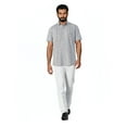 thumbnail image 2 of Cafe Luna Men's and Big Men's Geo Printed Short Sleeve Chambray Woven Shirt, Size S-4XL, 2 of 7