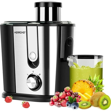

Juicer Machines 600W Juice Extractor With 3 Wide Mouth 2 Speed Stainless Steel Compact Centrifugal Juicer For Vegetable And Fruit Easy To Clean With Anti-Drip Bpa-Free