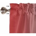 thumbnail image 5 of Deep Red Gray Ombre Window Short Curtains 54 Inch Length, Christmas Red Gradient Rod Pocket Kitchen Window Treatments Drapes for Bedroom, Cafe, Living Room, 2 Panels, 42 W x 54 L, 5 of 5