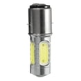 thumbnail image 3 of 12V BA20D H6 4 COB LED White Bulb Light For Motorcycle Bike Moped ATV Headlight, 3 of 5