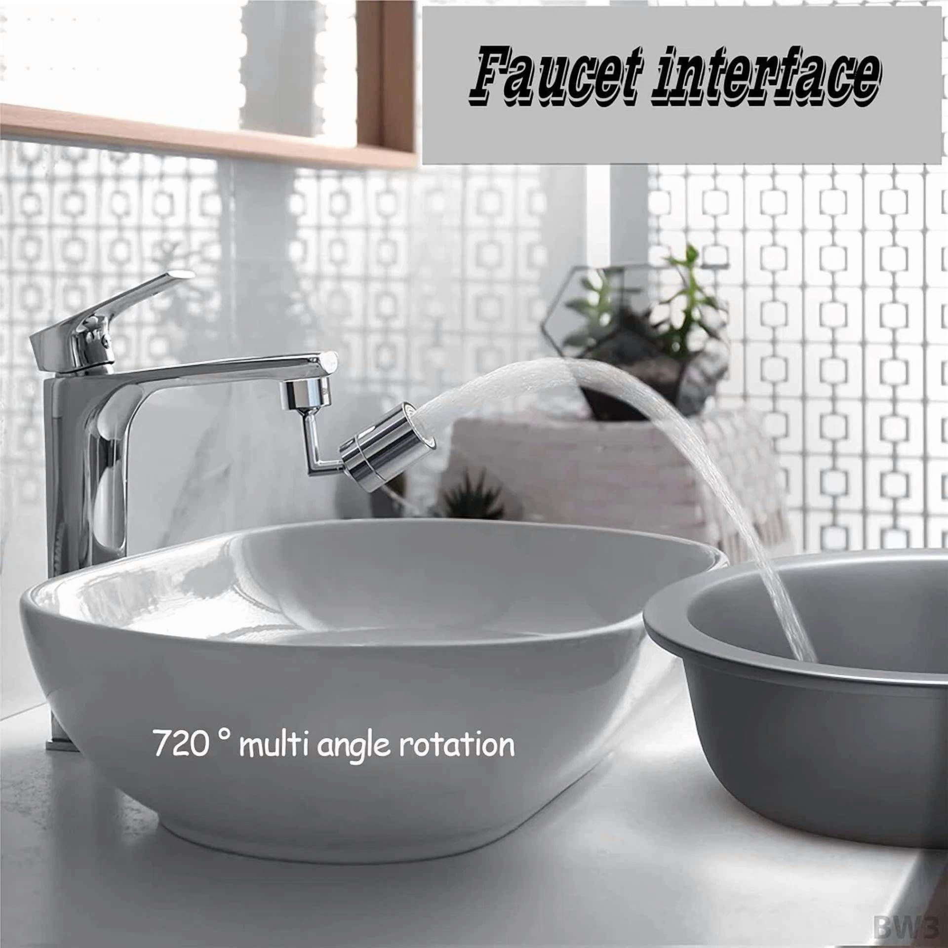 360° Swivel Kitchen Faucet Sink Aerator 1.8 Gpm Big Angle Rotate Spray Aerator