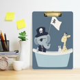 thumbnail image 2 of FORMRS Acrylic Clipboard with Low Profile Clip Standard A4 Letter Size, 12.5" x 9", Cute Animals, 2 of 8