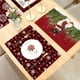 thumbnail image 2 of Mantel Individual de lino navideño, cojín para comida, 32x42cm, para comedor, cocina, sala de estar y Festival de Navidad, 2 of 4