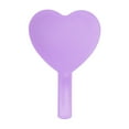 thumbnail image 4 of Unique Bargains 1pc Heart-shaped Handheld Mirror for Personal Grooming and Makeup Purple, 4 of 5