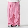 thumbnail image 3 of Men's Casual Summer Cargo Pants Wide Leg Pants, 3 of 6