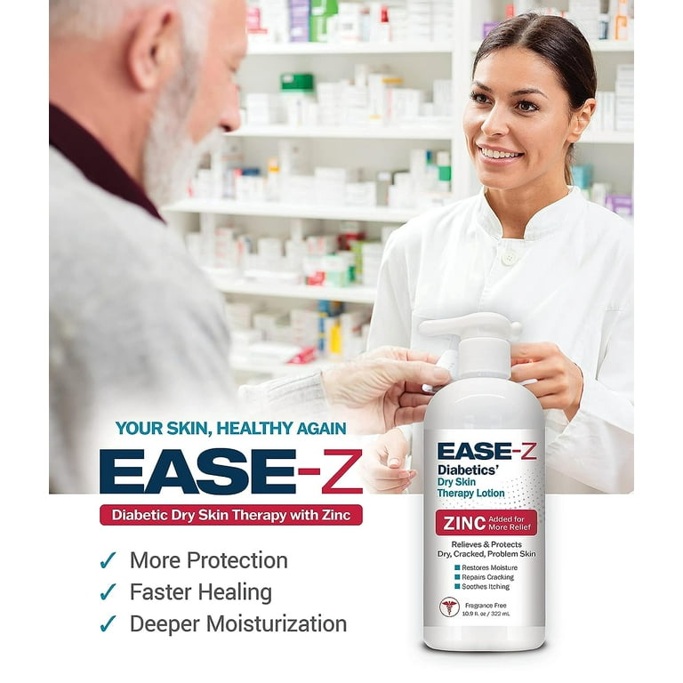 Ease-Z Diabetics' Dry Skin Therapy Lotion 10.9 oz - Walmart.com
