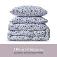 thumbnail image 4 of Virtu Comforter Sets, All Season Lightweight Floral Twin Comforter Sets, 2-Pc Bedding Sets, Blue Floral, 4 of 8