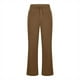 thumbnail image 5 of Pantalones de lino acampanados de cintura alta para mujer - Poliéster, corte holgado, informal de verano, 5 of 5