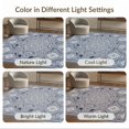 thumbnail image 7 of ODIKA 6'x9' Washable Area Rug Front Transitional Border Ornamental Featuring Interlocking Door for Family Room, Living Room, Master Bedroom, Non-Slip, Easy Care, 7 of 7