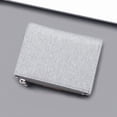 thumbnail image 2 of Stylago Canvas Wallet for Men Zipper Credit Card Holder Students Shopping Purses Portable Button Clutch Bag Grey, 2 of 6