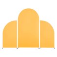 thumbnail image 2 of Joernso 3Pcs/Set Wedding Arch Cover Double Sided Stretchy Spandex Fitted Arch Backdrop Stand Cover Round Top Arch Cover Fabric for Baby Shower Birthday Party Banquet, 2 of 8