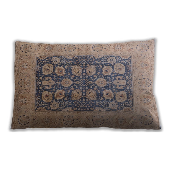 Ahgly Company Outdoor Rectangular Mid-Century Modern Lumbar Throw Pillow, 13 inch by 19 inch
