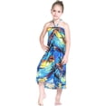 thumbnail image 5 of Girl Hawaiian Halter Dress in Blue Sunset Size 12, 5 of 9