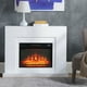 thumbnail image 2 of Chimenea Eléctrica Kit Marco Blanco y Calefactor Decorativo Pared 2000W Val Joly 114x32.5x87.5 cm 3 Niveles Control Remoto, 2 of 5