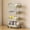Green, variant on Kitchen Storage Cart, 4 Tier Rolling Utility Cart with Wheels, Mobile Organizer Shelf for Bathroom Toiletries and Living Room