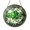 Acrylic 3.5 Inch, variant on Decorative Clover Stained Glass Suncatcher Window Hanging Decor, Green Four Leaf Clover and Floral Vine Art Glass Panel, Botanical Garden Design Decorative Window Ornament for Nature Home Gift