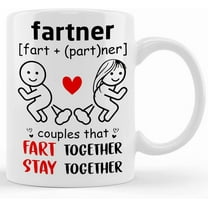 Fartner Mug, Funny Gift For Girlfriend, Boyfriend, Valentines Gifts For Her, For Him, Boyfriend Gifts,valentine 2022 Mug,valentine 2022 Gift, Ceramic Novelty Coffee Mugs 11oz, 15oz Mug,