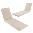 thumbnail image 1 of Costway 2 PCS Outdoor Chaise Lounge Cushion with Hook & Loop Fastener Fixing Straps Patio, 1 of 4