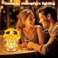 thumbnail image 6 of Sunflower Lantern, Rechargeable Cordless Touch Desk Lamp, 3-color Unlimited Dimmable Nightlight, Holiday Restaurant Bedroom Bar Coffee Shop Women's Mom Birthday Gift, 6 of 6