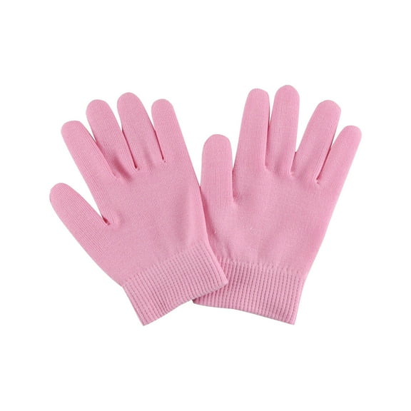 Moisturizing Gloves for Dry Hands - Overnight Gel Spa Gloves, Thickened Cotton, Hand Moisturizer, Soft White Pink, Intensive Hydration, Reusable, Women Hand Care Sleeping Gloves Makeup Organizers