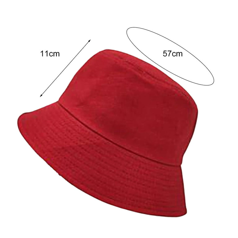 Walbest Unisex Sun Protection Packable Bucket Hat, Cotton Solid Color Wide  Brim Fishing Cap for Fishing Gardening Hiking Safari Camping 