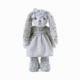 thumbnail image 1 of Vestido de peluche a rayas con forma de conejito de peluche con dibujos animados, 30 cm, 1 of 2