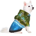thumbnail image 2 of Honeii Island And Coral Reef Print Small Dog Hoodies Pet Hooded Sweatshirts Fall Winter Puppy Cat Sweaters Warm Clothes for Small Dogs Outfits Costume-Large, 2 of 7